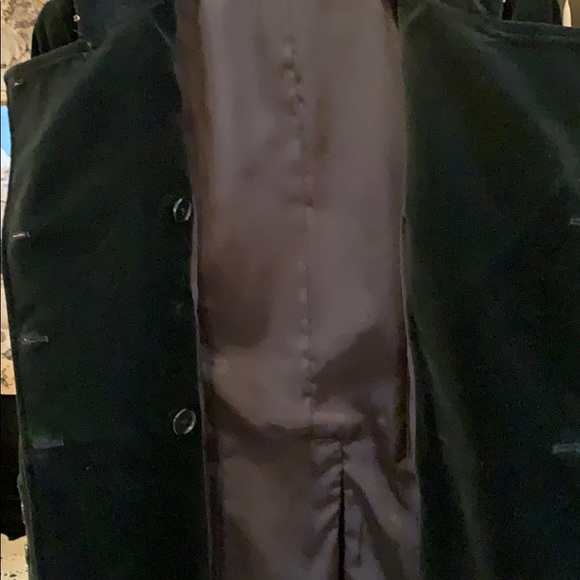 Theory Vintage Black Velvet Double Breasted Coat - Picture 9 of 10